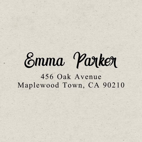 Retro Elegant Script Simple Self_inking Stamp