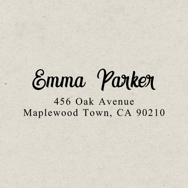 Retro Elegant Script Simple Self-inking Stamp (Creator Uploaded)