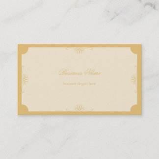 Retro Elegant Simple Gold Business Business Card