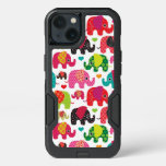 Retro Elephant Kids Pattern Wallpaper Iphone 13 Case at Zazzle