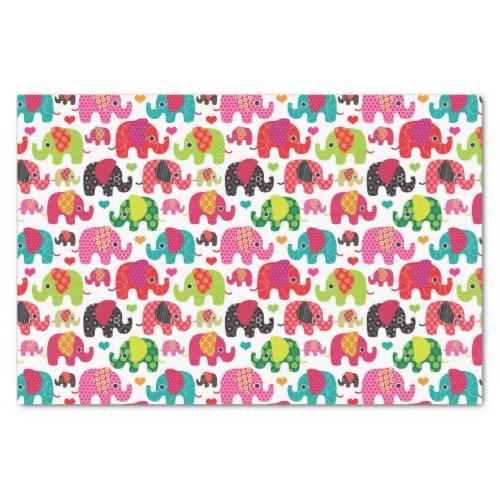 retro elephant kids pattern wallpaper tissue paper