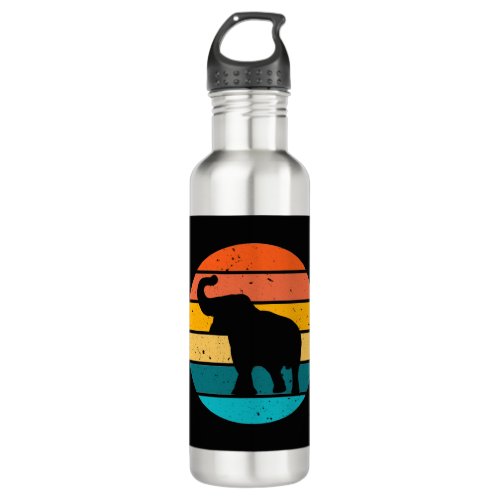 Retro Elephant Stainless Steel Water Bottle