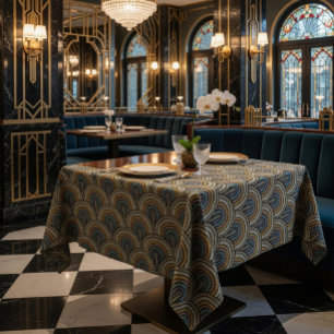 Retro Embroidery Arc Pattern Tablecloth