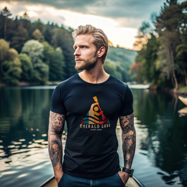 Retro Emerald Cove Kayaking T-Shirt (Creator Uploaded)