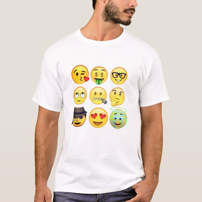 Retro Emoji Funny Shirt - Christmas Gift Idea Mens (Front)