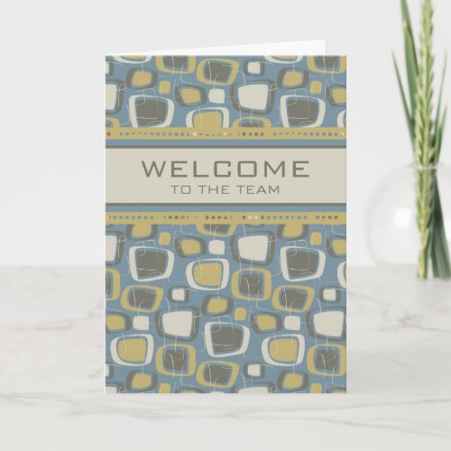 Retro Employee Welcome to the Team Card