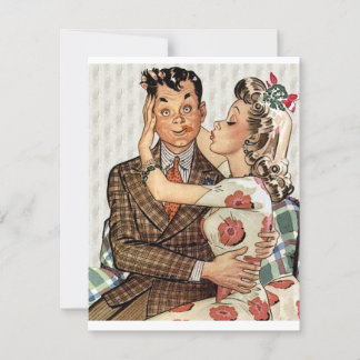 Retro Engagement Dinner Invitation