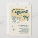 Retro Engagement Party Invitations at Zazzle
