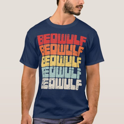 Retro English Literature Beowulf T_Shirt