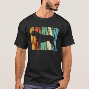 Retro English Mastiff Dad Cute Pet Owner Lover Dog T-Shirt