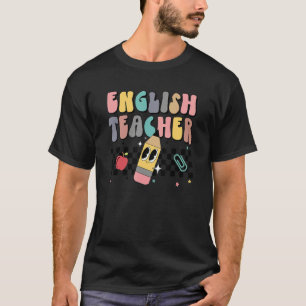 Retro English Teacher Back To School 2022 Grammar T-Shirt