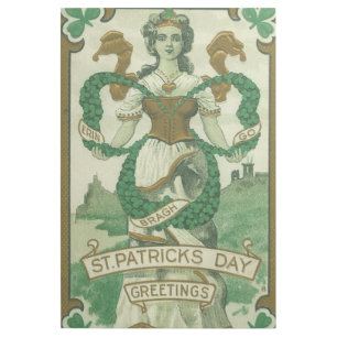 Retro - Erin Go Braugh. St. Patricks Day Greetings Gallery Wrap
