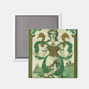 Retro - Erin Go Braugh. St. Patricks Day Greetings Magnet