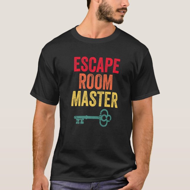 Retro Escape Room Master Vintage Escape T-Shirt (Front)