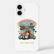 Retro Espresso Cat Coffee Barista Personalized