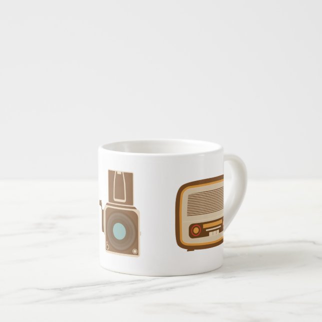 Retro Espresso Mug (Front Right)