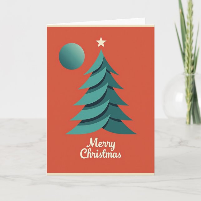 Retro Evergreen Card (Front)