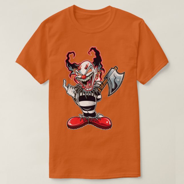 Retro Evil Clown 1 T-Shirt (Design Front)
