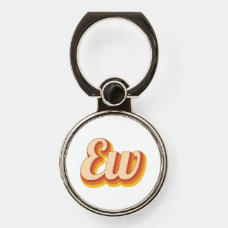 Retro Ew Phone Ring Stand