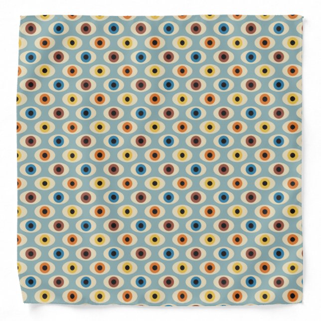 Retro Eye Pattern Bandana (Front)