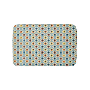 Retro Eye Pattern Bath Mat