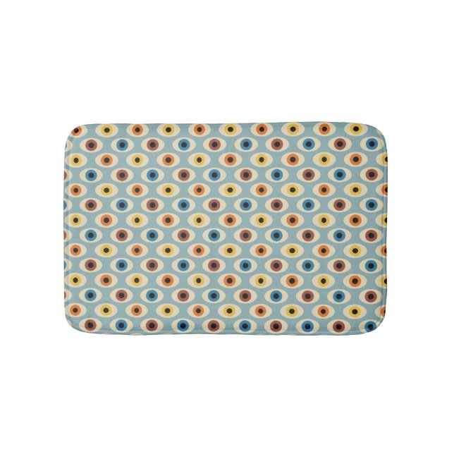 Retro Eye Pattern Bath Mat (Front)