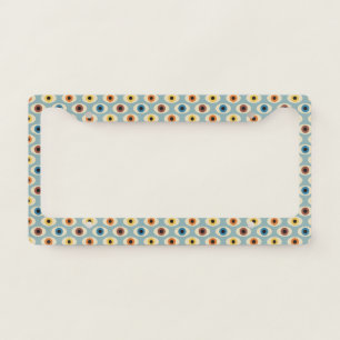 Retro Eye Pattern License Plate Frame