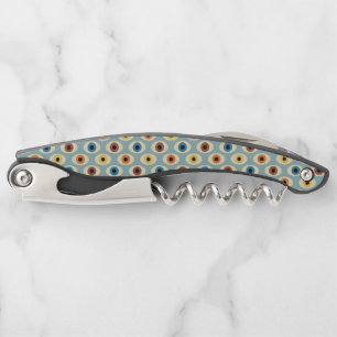 Retro Eye Pattern Waiter's Corkscrew
