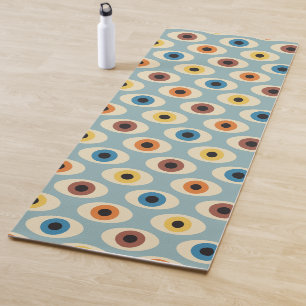 Retro Eye Pattern Yoga Mat