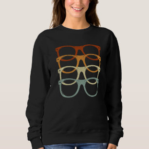 Retro Eyeglass Optician Eye Doctor Ophthalmology O Sweatshirt