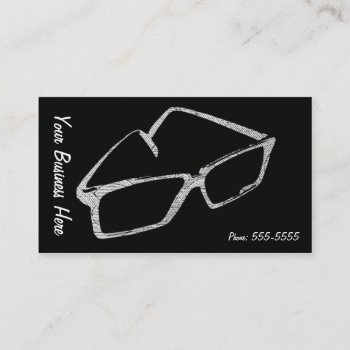 Retro Eyeglasses Business Card by camcguire at Zazzle