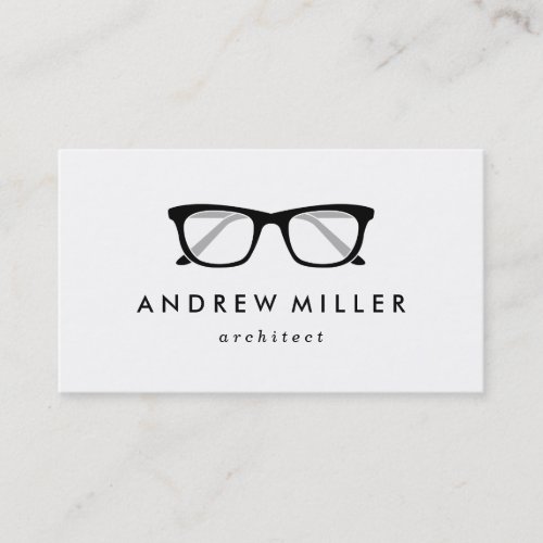 Retro Eyeglasses Stylish Business Card