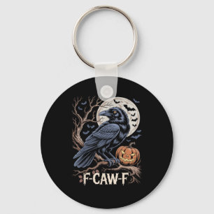 Retro F-Caw-F Bird Crow Funny Crow Bird Cawing Gru Keychain
