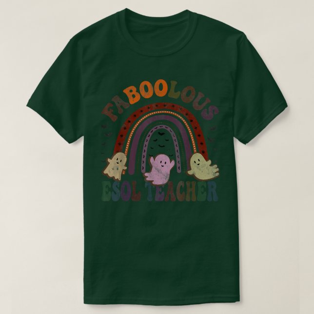 Retro FABOOLOUS ESOL TEACHER Costume This Is My Sc T-Shirt (Design Front)