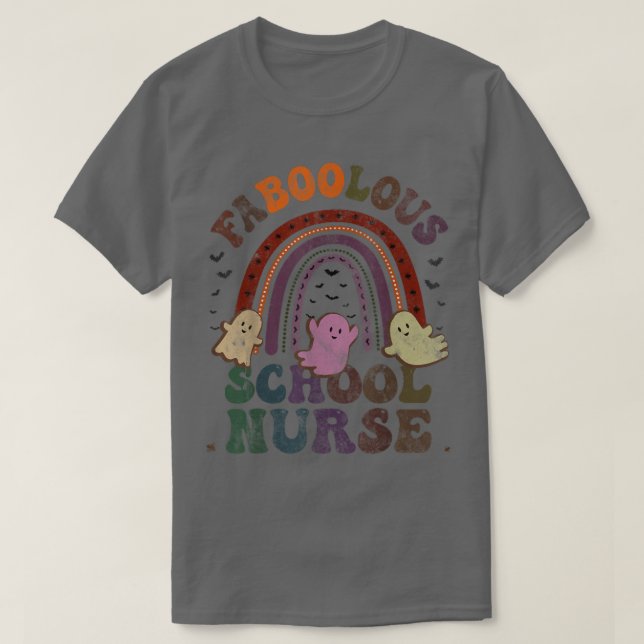 Retro FABOOLOUS SCHOOL NURSE Costume This Is My Sc T-Shirt (Design Front)