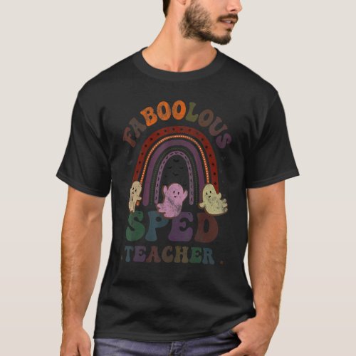 Retro Faboolous SPED TEACHER Costume This Is My Sc T_Shirt