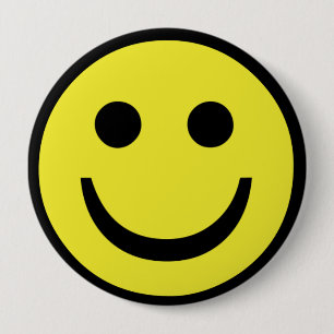retro face pinback button