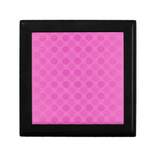 Retro faded pink circles pattern gift box