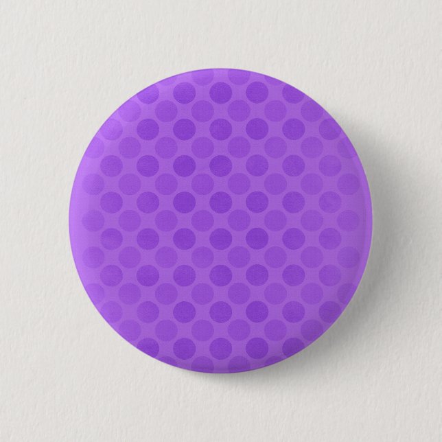 Retro faded purple circles pattern button (Front)