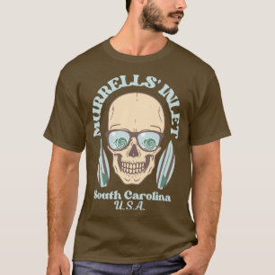 Retro Faded Skull Murrells Inlet South Carolina U T-Shirt