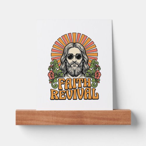 Retro Faith Revival Christian Engraving Vector Picture Ledge