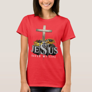 Retro Faith Tee – Jesus Saved My Life Christian
