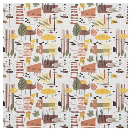 Retro Fall A Go-Go Fabric
