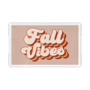 Retro Fall Vibes Acrylic Tray