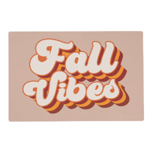 Retro Fall Vibes Placemat