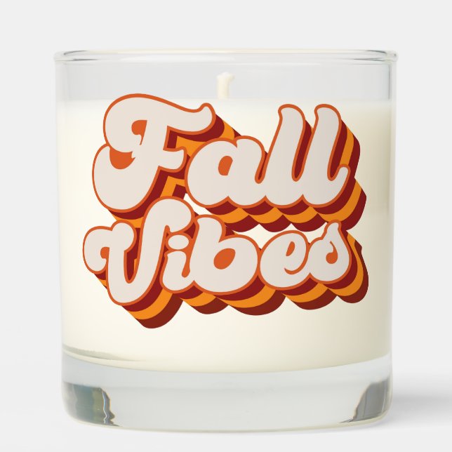 Retro Fall Vibes Scented Candle (Front)