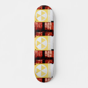 Retro Fallout Shelter Urban Grunge Skateboard Deck