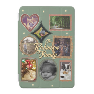 Retro Family 8 Photo Collage CUSTOM iPad Mini Cover