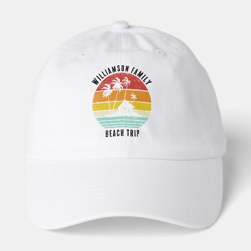 Retro Family Beach Trip Palm Trees Custom