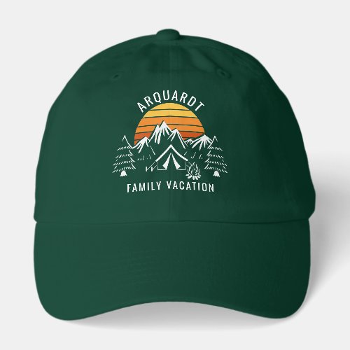 Retro Family Camping Vacation Custom